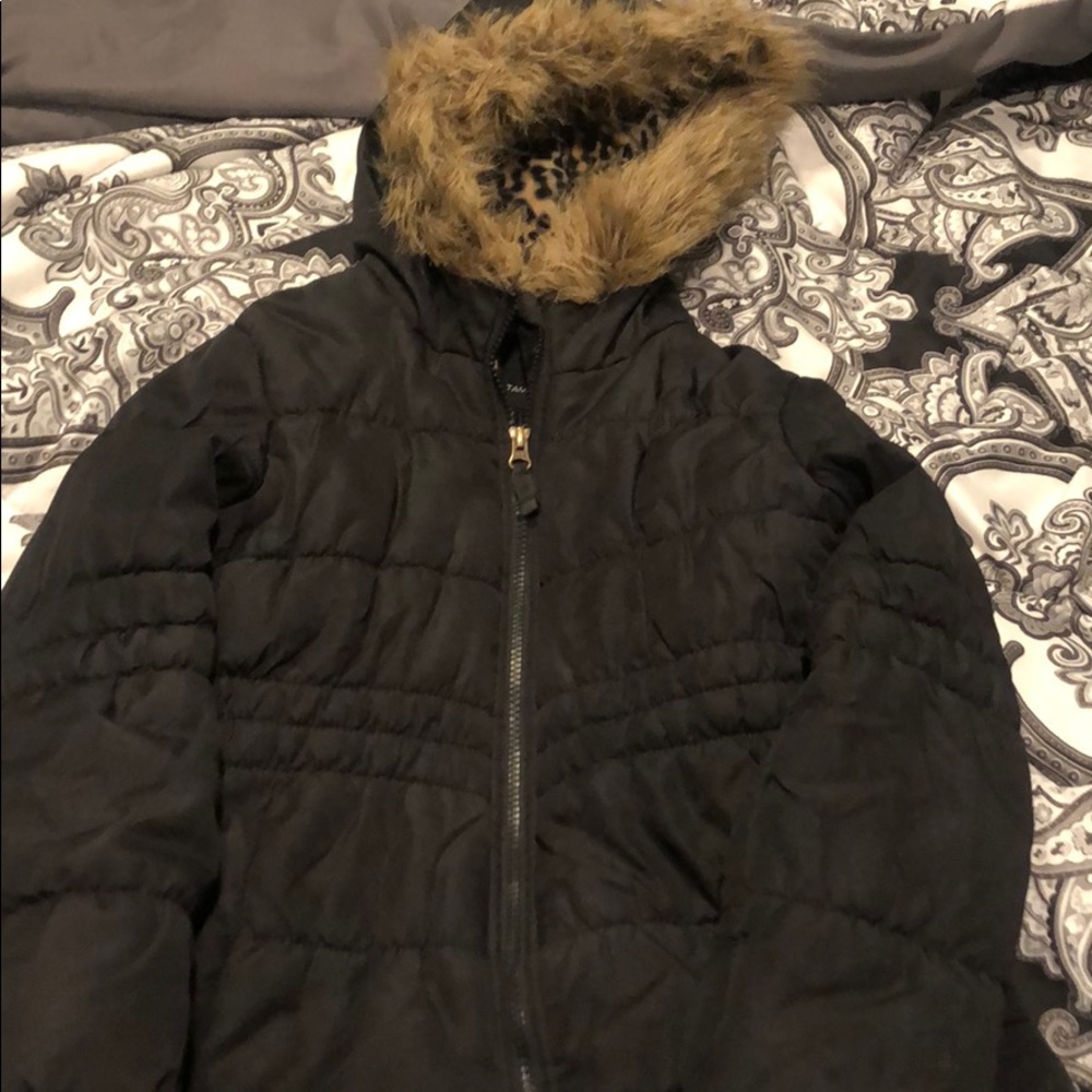 Girls size 10-12 black coat